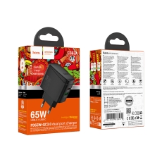 Купити Мережевий Зарядний Пристрій Hoco CS63A 1USB/1USB-C PD65W/QC GAN Купити Мережевий Зарядний Пристрій Hoco CS63A 1USB/1USB-C PD65W/QC GAN