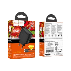 Купити Мережевий Зарядний Пристрій Hoco CS63A 1USB/1USB-C PD65W/QC GAN+Type-C to Type-C Купити Мережевий Зарядний Пристрій Hoco CS63A 1USB/1USB-C PD65W/QC GAN+Type-C to Type-C