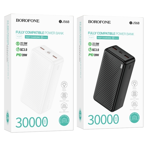 Купить Power Bank Borofone BJ56B Graceful 22.5W+PD20W 30000 mAh, 2