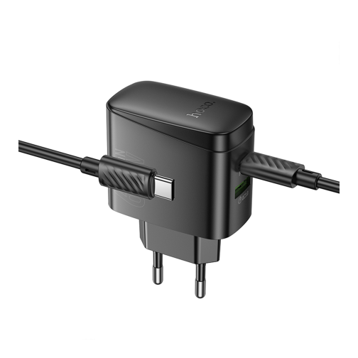Мережевий Зарядний Пристрій Hoco CS63A 1USB/1USB-C PD65W/QC GAN+Type-C to Type-C превью 5