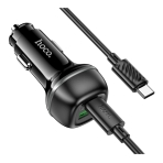 Купить Авто Зарядное Устройство Hoco Z58A 1USB/1USB-C QC/PD48W+Type-C to Type-C, 3