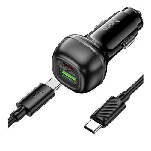 Купить Авто Зарядное Устройство Hoco Z58A 1USB/1USB-C QC/PD48W+Type-C to Type-C, 4