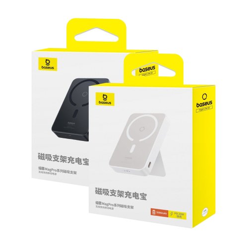 Купить Power Bank Baseus MagPro Magnetic Bracket Wireless Fast Charge 20W 5000 mAh (P10064101xxx-xx), 2