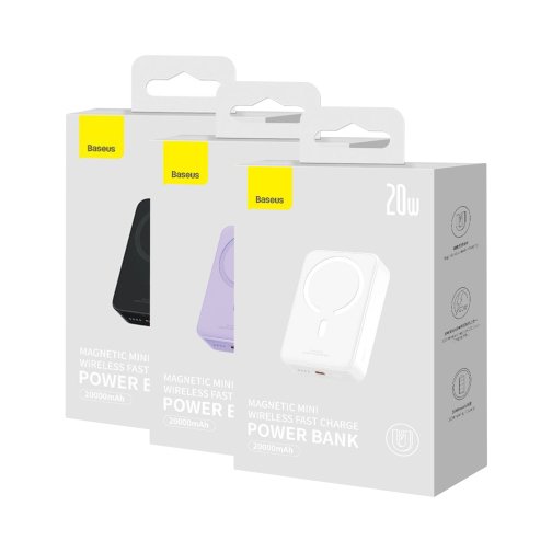 Купити Універсальна Мобільна Батарея Power Bank Baseus Magnetic Mini Wireless Fast Charge 20W 20000 mAh (PPCX1500xx), 2