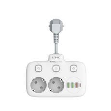 Купити Мережевий Подовжувач LDNIO SE2435 3USB/1USB-C/2-Sockets PD20W