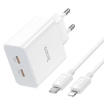 Купити Мережевий Зарядний Пристрій Hoco C108A Leader PD35W/QC Type-C to Lightning, 2