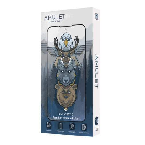 Купить BOX 10 шт Защитное стекло AMULET 2.5D HD Antistatic for iPhone 13 Pro Max/14 Plus