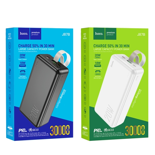 Купить Power Bank Hoco J87B Tacker PD20W+QC3.0 30000 mAh