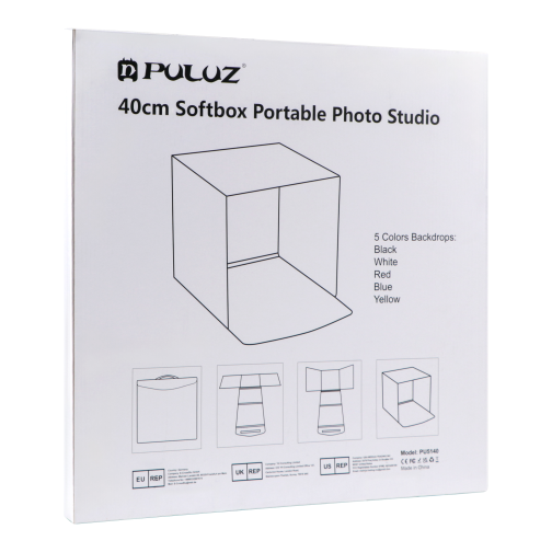 Лайтбокс Puluz PU5041B 40 см Кільц Лампа 6 Фонів превью 4
