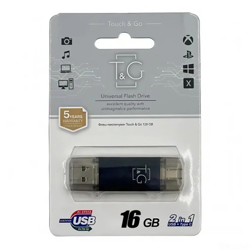 Купити USB Flash Drive 3.0 T&G 16gb USB/Type C 009