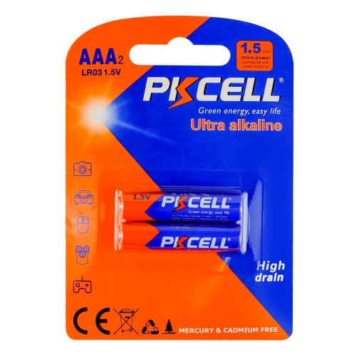 Купити Батарейки PKCELL 1.5V AAA/LR03, 2 штуки в блистере
