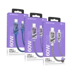 Купить USB Borofone BU42 Octavia 60W Type-C to Type-C 1.2m