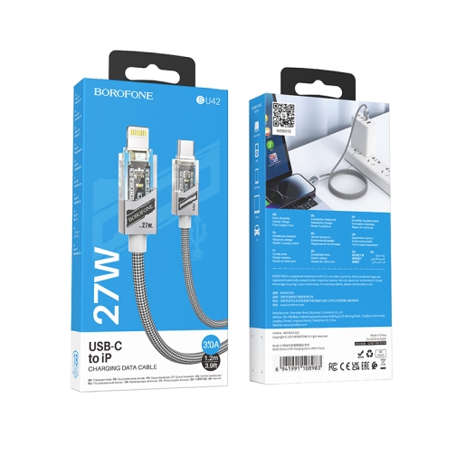Купить USB Borofone BU42 Octavia PD27W Type-C to Lightning 1.2m, 2