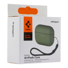 Купити Футляр TPU Spigen Leather Armor для Airpods Pro 2 Купити Футляр TPU Spigen Leather Armor для Airpods Pro 2