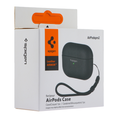 Футляр TPU Spigen Leather Armor для Airpods Pro 2 превью 3
