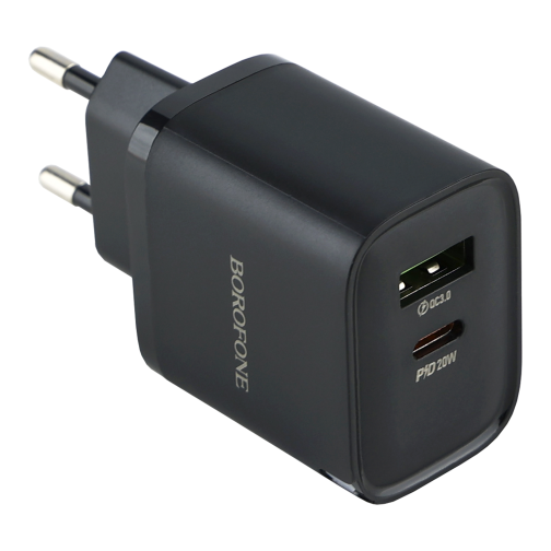 Мережевий Зарядний Пристрій Borofone BA83A 1USB-C/1USB PD/QC 20W превью 5