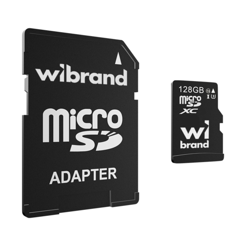 Купить Карта Памяти Wibrand MicroSDHC 128gb UHS-1 U3 10 Class & Adapter, 2