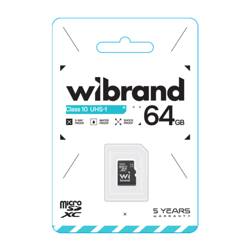 Карта Пам'яті Wibrand MicroSDHC 64gb UHS-1 10 Class