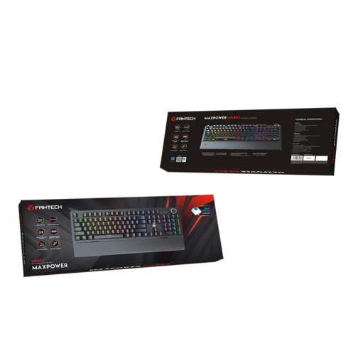 Клавіатура Ігрова FANTECH Max Power MK853V2 Red Switch превью 2