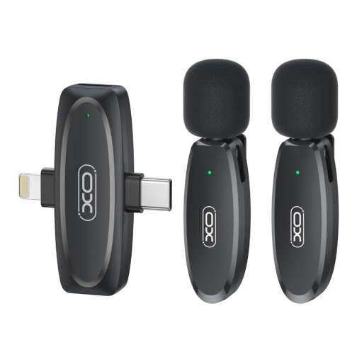Мікрофон Петличний Бездротовий  XO MKF010 Twin Type-C+IP