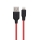 Купить USB Hoco X21 Plus Silicone Lightning 0.25m Черно-Красный