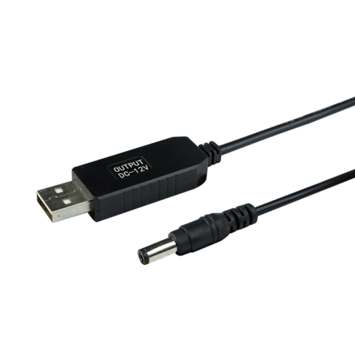 Кабель USB to DC для роутера з 5v на 12v 0.6A 5.5х2.1 mm превью 2