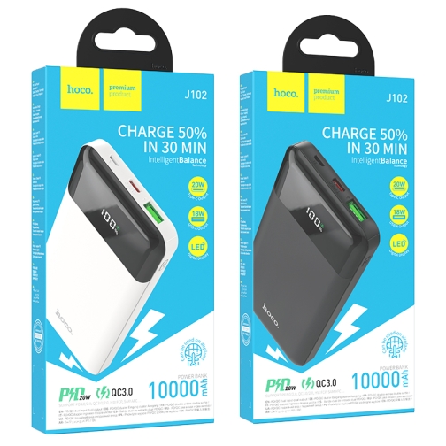 Купити Універсальна Мобільна Батарея Power Bank Hoco J102 Cool figure PD20W+QC3.0 10000 mAh