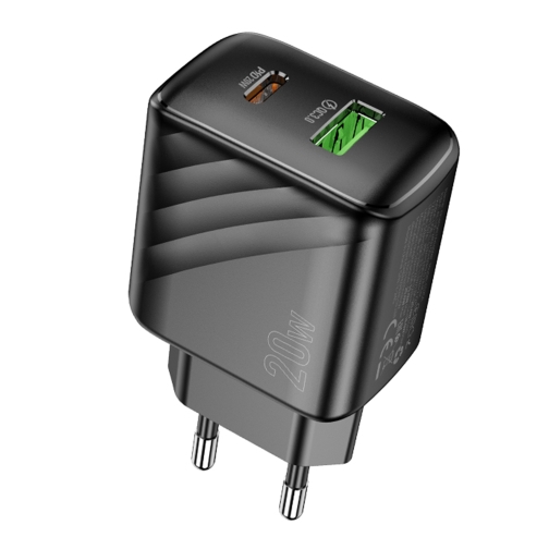 Купити Мережевий Зарядний Пристрій Hoco CS25A 1USB-C/1USB PD/QC 20W, 3