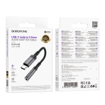 Купити Перехідник Borofone BV24 Type-C to AUX 3.5mm (female) 15cm, 2