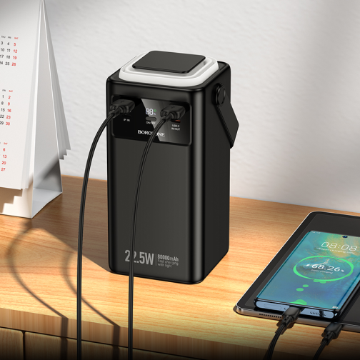 Універсальна Мобільна Батарея Power Bank Borofone BJ65B High 22.5W+PD20W+four-cables 80000mAh превью 9