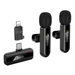 Купити Мікрофон Петличний Бездротовий Hoco L20A Dual-mic iP/Type-C