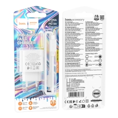 Купить Сетевое Зарядное Устройство Hoco C109A 1USB-C/1USB PD/QC 20W+Type-C to Type-C Купить Сетевое Зарядное Устройство Hoco C109A 1USB-C/1USB PD/QC 20W+Type-C to Type-C