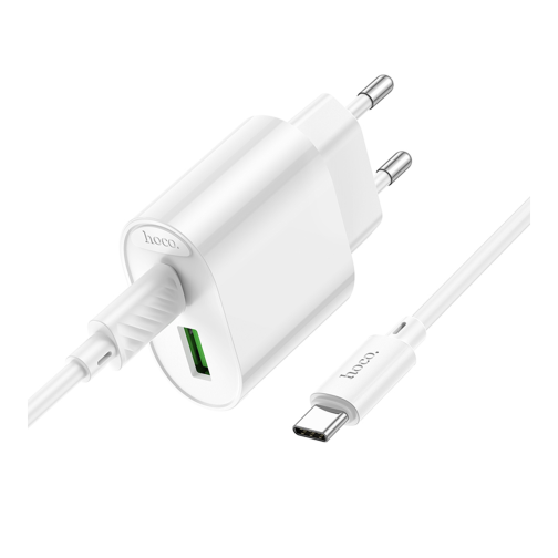 Мережевий Зарядний Пристрій Hoco C109A 1USB-C/1USB PD/QC 20W+Type-C to Type-C превью 4