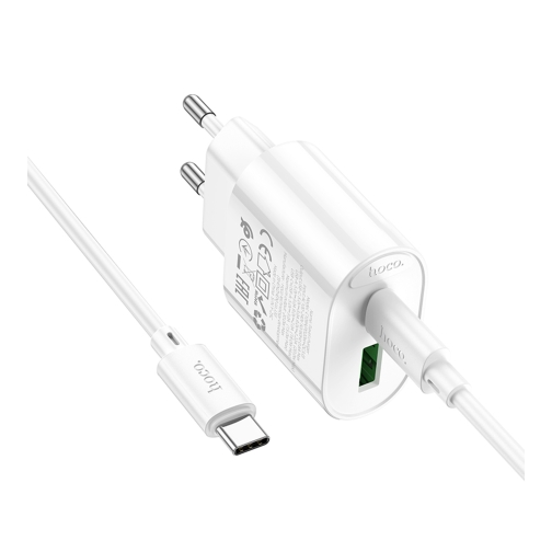 Купити Мережевий Зарядний Пристрій Hoco C109A 1USB-C/1USB PD/QC 20W+Type-C to Type-C, 6