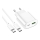 Купити Мережевий Зарядний Пристрій Hoco C109A 1USB-C/1USB PD/QC 20W+Type-C to Type-C Бiлий