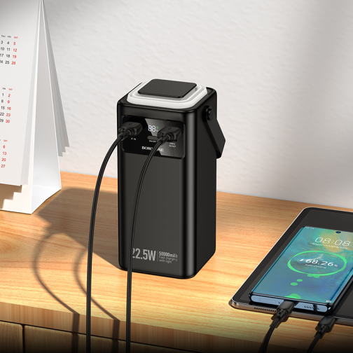 Універсальна Мобільна Батарея Power Bank Borofone BJ65A High 22.5W+PD20W+four-cables 50000mAh превью 9