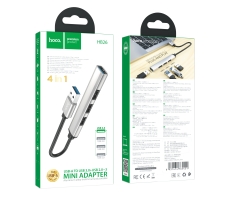 Купити Хаб USB Hoco HB26 4 in 1 adapter(USB to USB3.0+USB2.0*3) Купити Хаб USB Hoco HB26 4 in 1 adapter(USB to USB3.0+USB2.0*3)