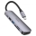 Купити Хаб USB Hoco HB28 Type-C multi-function converter(HDTV+USB3.0+USB2.0+SD+TF+PD) Сірий