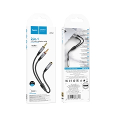 Купить Audio Splitter Hoco UPA21 2-in-1 3.5 female to 2 male Купить Audio Splitter Hoco UPA21 2-in-1 3.5 female to 2 male
