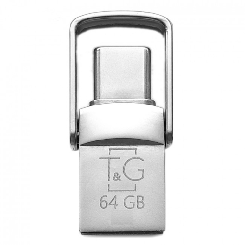 Купити USB OTG флеш-накопичувач -Type C 64GB T&G металева серія 104, 2