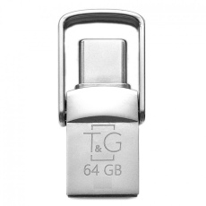 Купити USB OTG флеш-накопичувач -Type C 64GB T&G металева серія 104 Купити USB OTG флеш-накопичувач -Type C 64GB T&G металева серія 104