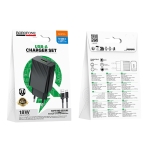 Купити Мережевий Зарядний Пристрій Borofone BAS72A 1USB QC 18W+USB to Type-C, 3