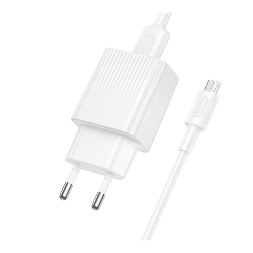 Купити Мережевий Зарядний Пристрій Borofone BAS71A 1USB 2.1A+USB to Micro, 6