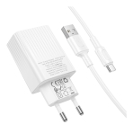 Купити Мережевий Зарядний Пристрій Borofone BAS72A 1USB QC 18W+USB to Type-C, 8