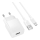 Купити Мережевий Зарядний Пристрій Borofone BAS71A 1USB 2.1A+USB to Micro Білий