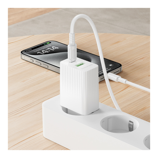Мережевий Зарядний Пристрій Borofone BAS76A 1USB-C/1USB PD/QC 30W превью 9
