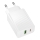 Купити Мережевий Зарядний Пристрій Borofone BAS76A 1USB-C/1USB PD/QC 30W Бiлий