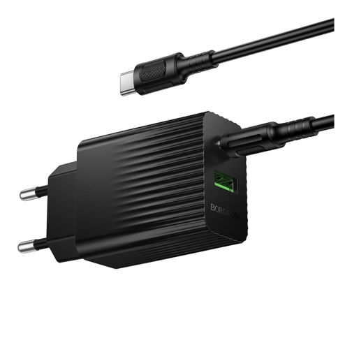 Купити Мережевий Зарядний Пристрій Borofone BAS76A 1USB-C/1USB PD/QC 30W+Type-C to Type-C, 7