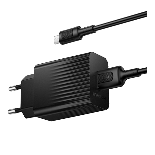 Купить Сетевое Зарядное Устройство Borofone BAS72A 1USB QC 18W+USB to Micro, 7