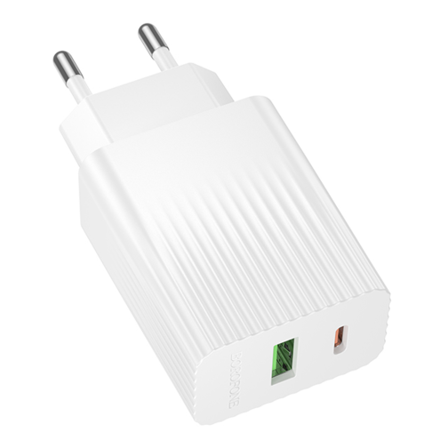 Мережевий Зарядний Пристрій Borofone BAS74A 1USB-C/1USB PD/QC 20W превью 4